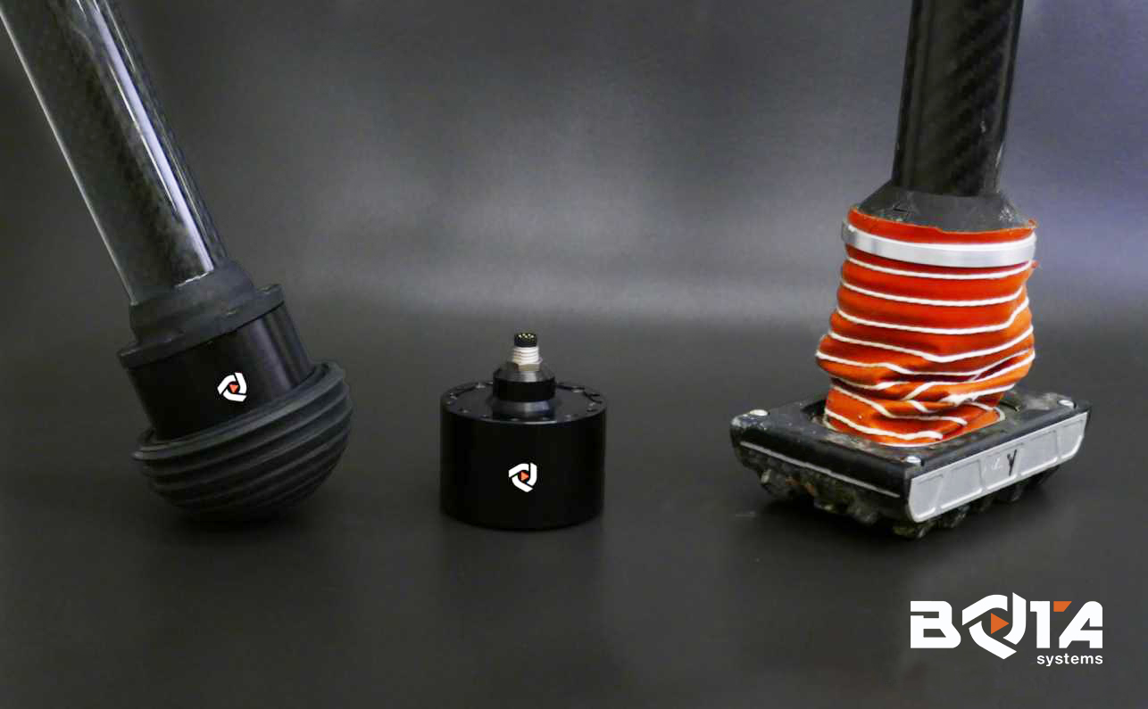Rokubi, the smallest 6-axis force torque sensor on quadrupedal robot feet by Bota Systems